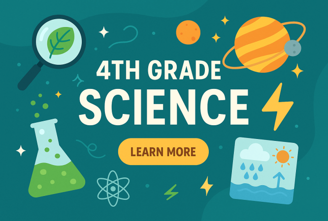 4th grade science class banner