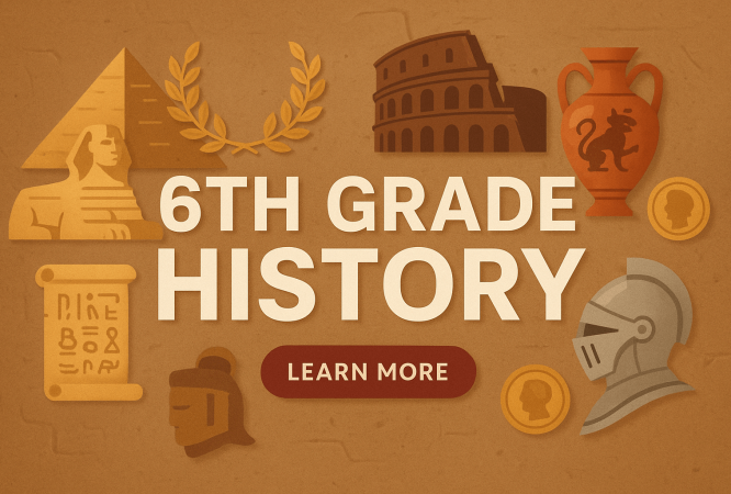 6th grade History class banner