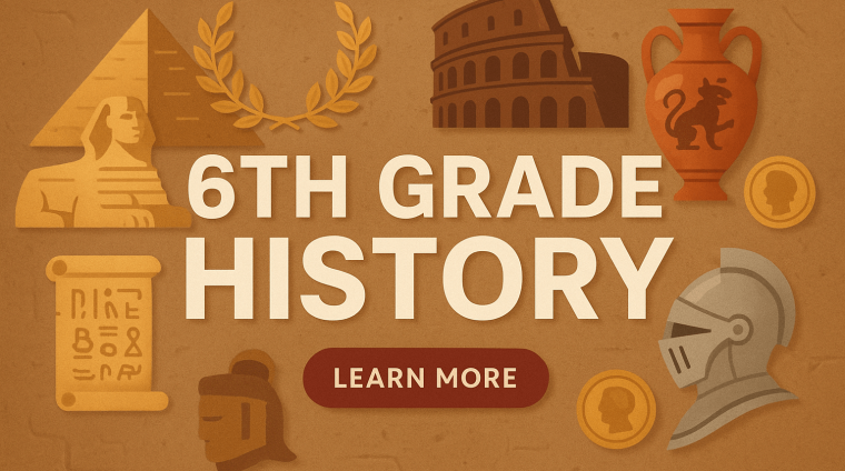 6th grade History class banner