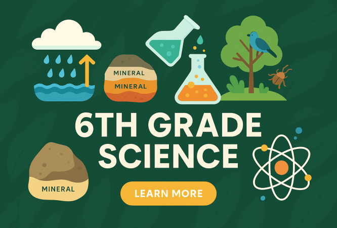 6th grade science class banner
