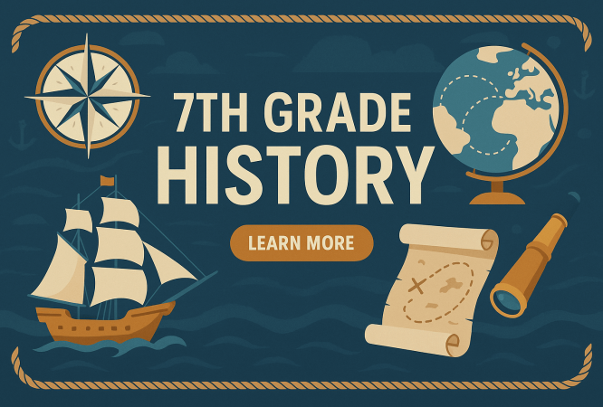 7th grade History class banner
