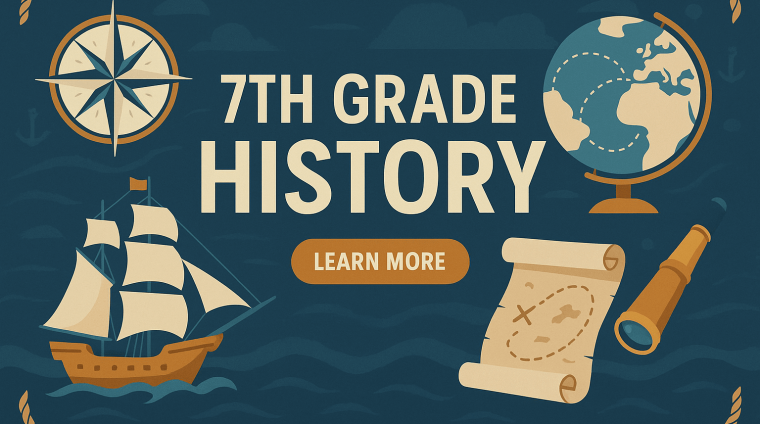 7th grade History class banner